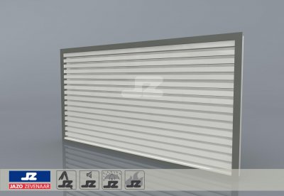 HS-27 screen louver steel / stainless steel