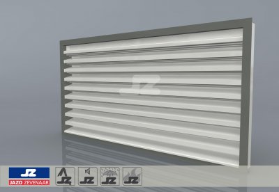 HS-50 screen louver steel / stainless steel